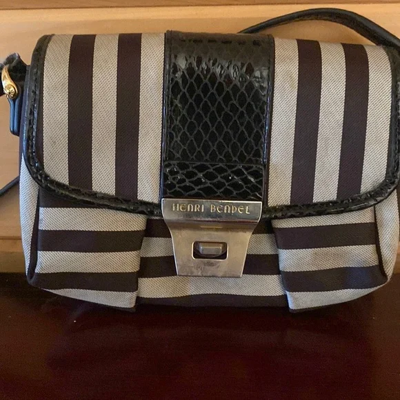 Mini Henri Bendel Signature Stripe Shoulder Bag - Picture 2 of 10